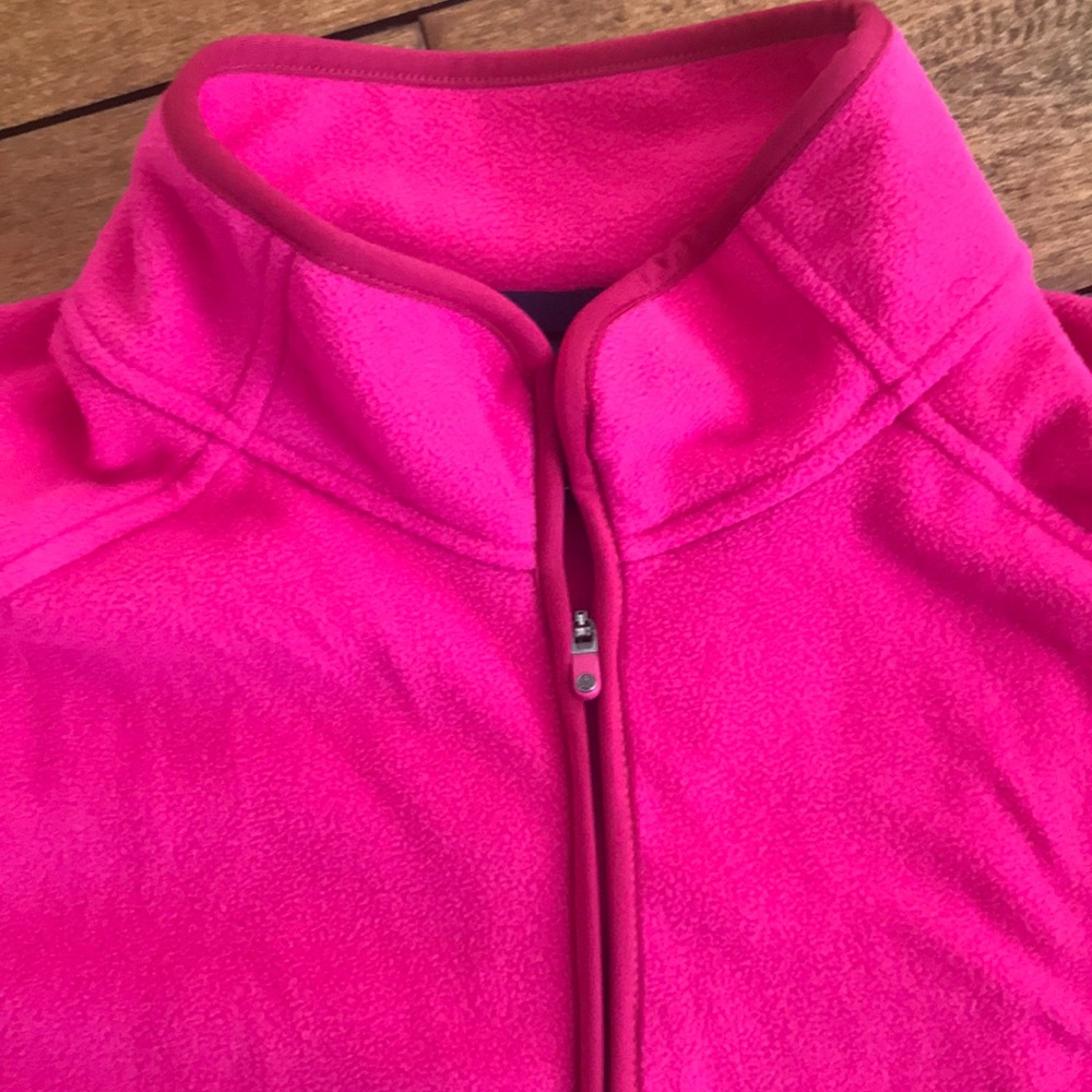Lands End Pink 1/4 Zip Fleece Size 2X - Picture 3 of 5